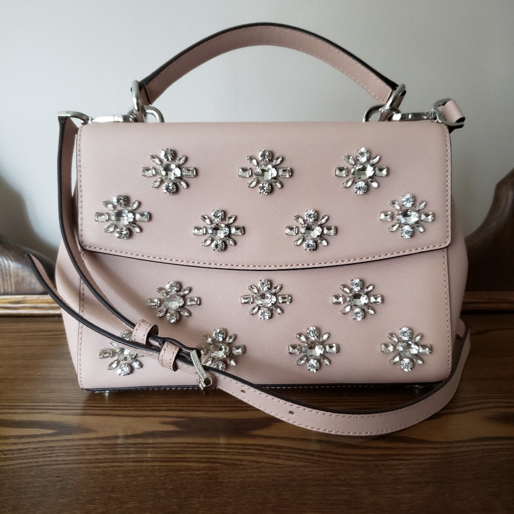 Michael Kors SM Ava Jewel Ballet Saffino Leather